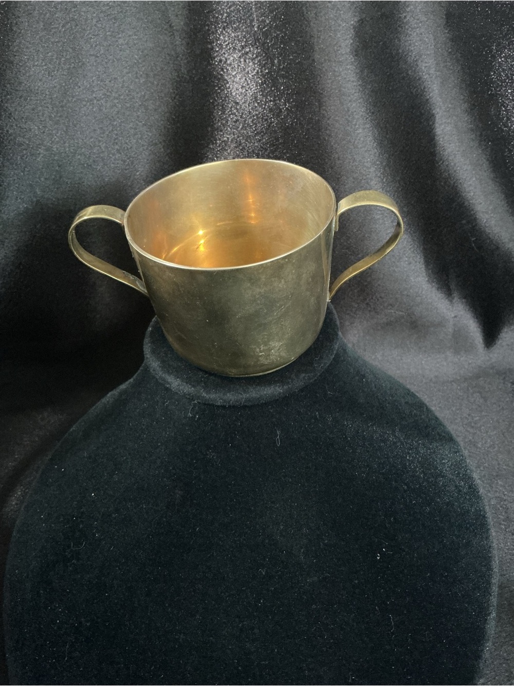 Vintage Two-Handled Gold Tone Aluminum Cup -
